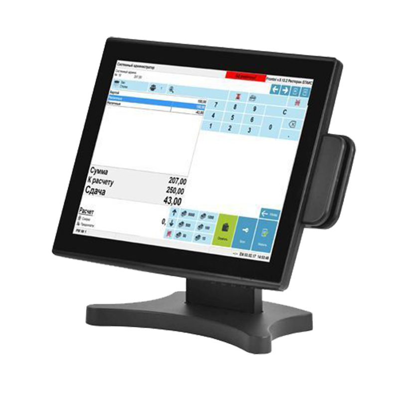 Сенсорный POS-монитор 15" АТОЛ CPOS-15TM с ридером магнитных карт фото 1