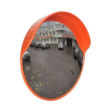 Круглое сферическое зеркало D-1000мм для улицы с козырьком