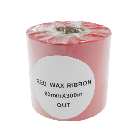 Красящая лента (Риббон) Red Wax (60mm x 300m, wax, втулка 1